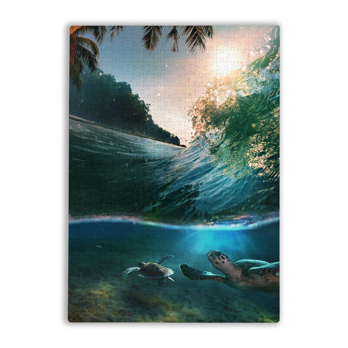 Amazon.co.jp: 500ピース ジグソーパズル 海の生き物 ウミガメ 海の